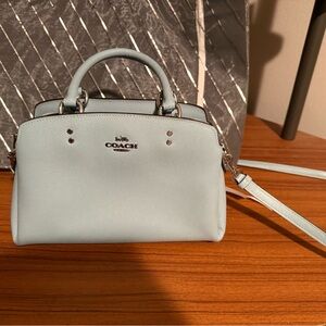 Coach Sky Blue Satchel Bag